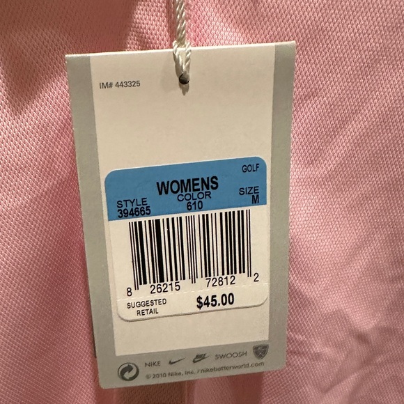 Pink Ladies Nike Golf Dri Fit Polo - Size M - Picture 4 of 5